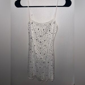 White Spaghetti Strap Dress Windsor size small new